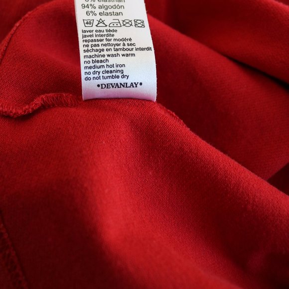 Sz 2 34 XS NWOT red women's LACOSTE Polo Top - Picture 5 of 5